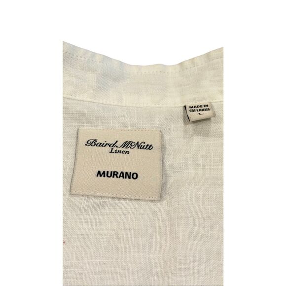 Murano Baird McNutt Linen Linen Button-Front Shirt size L - Picture 10 of 10